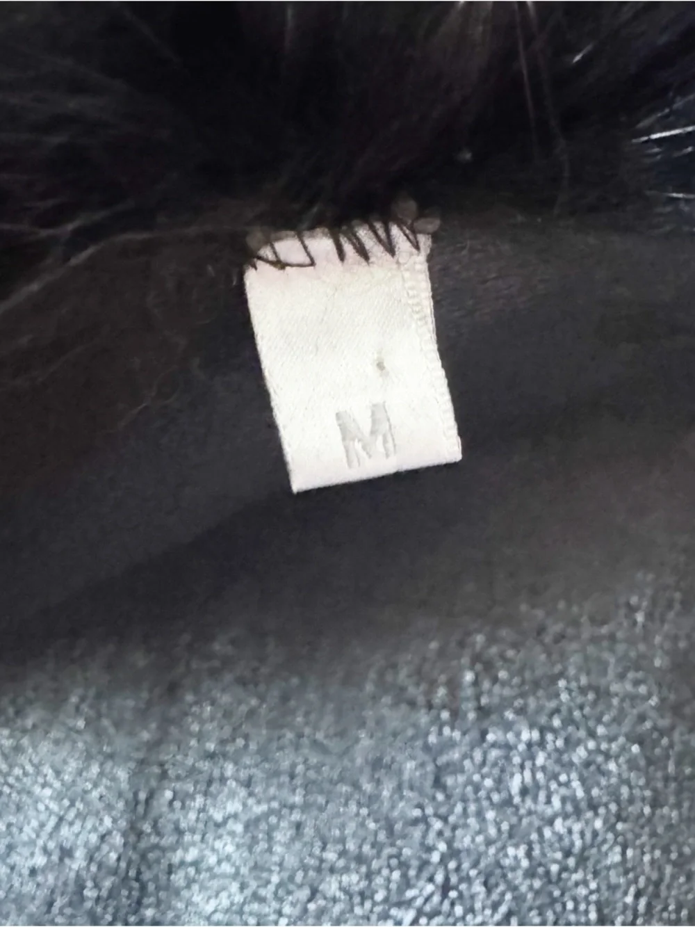 Women’s Black Faux Fur Trim Leather Jacket - Picture 7 of 7